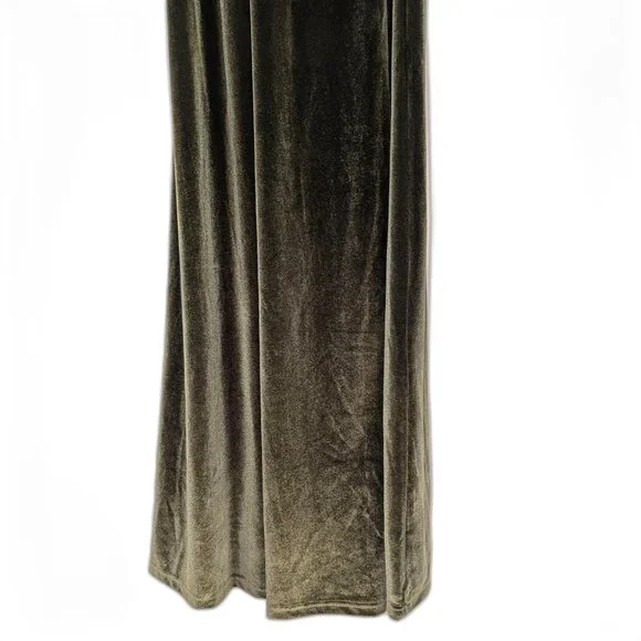 NWT Baltic Born | Katelyn Dark Olive Green Velvet Maxi Wrap Dress | Size XXL - Picture 10 of 15